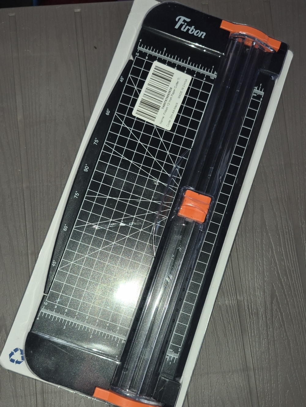Black and Orange Paper Trimmer - Precision Cutting Tool New